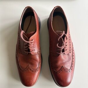 Cole Haan Brown Leather Wingtip Oxfords